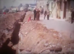 Trench work following 1963 explosion